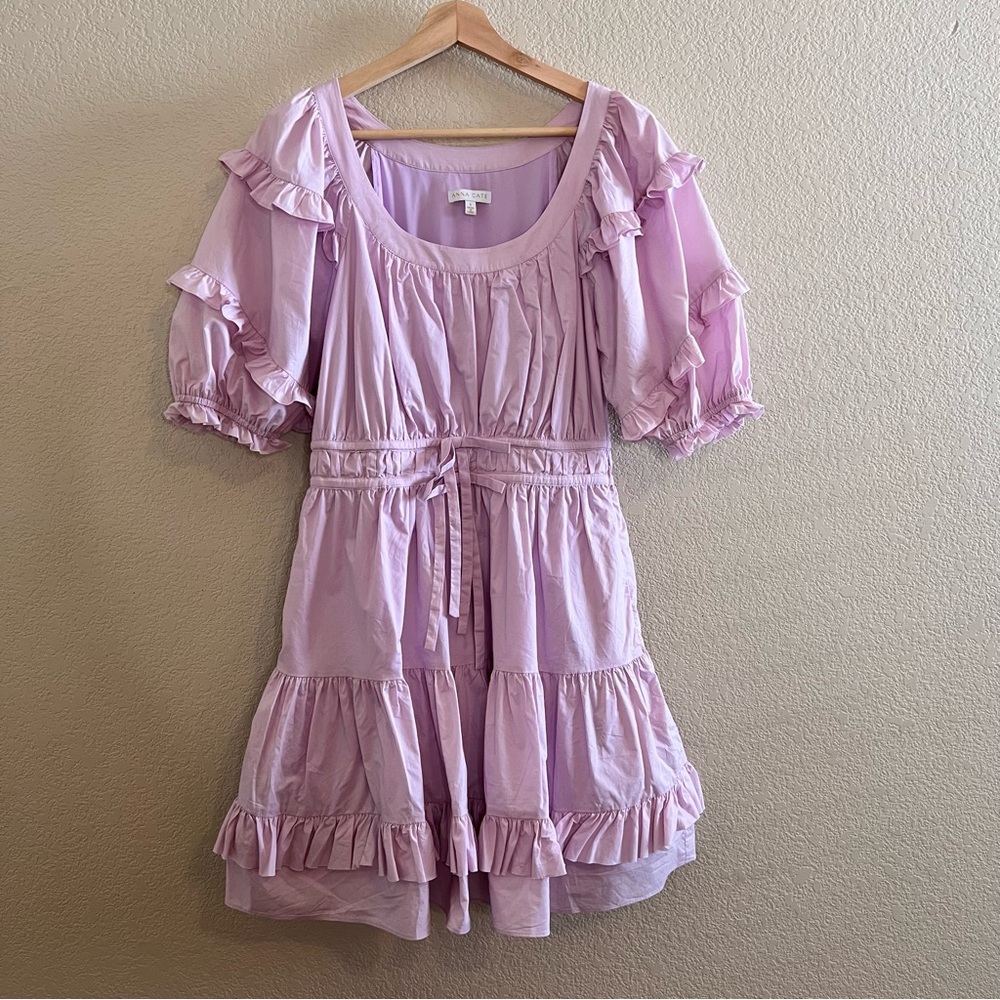 Anna Cate Aurora Mini Lavender Cottagecore Dress Size Small
